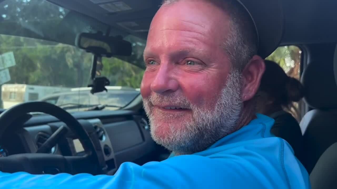 Cory Hall said his home in Steinhatchee is "non-livable" after it was destroyed by Hurricane Idalia. Aug. 30, 2023