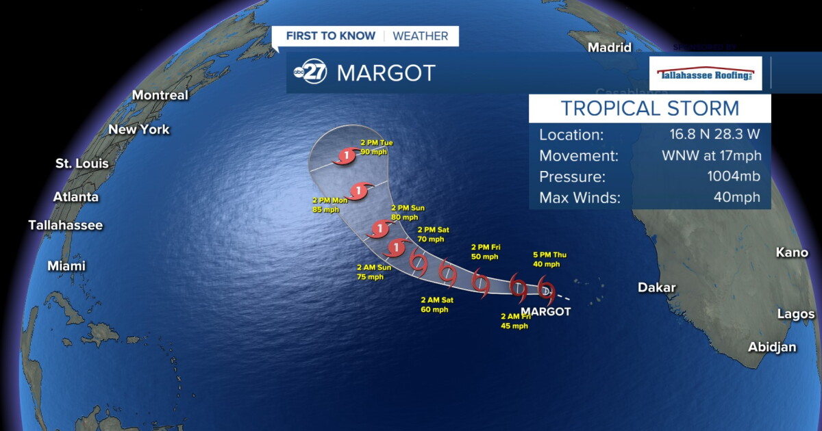 Margot will grow stronger gradually this week - Vimarsana News