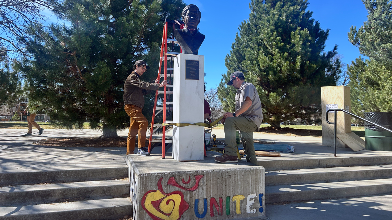 cesar chavez bust at cesar chavez park in denver_march 19 2026.png