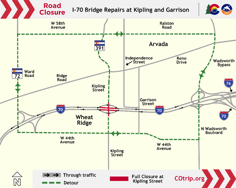 I-70 Bridge Repairs at Kipling and Garrison