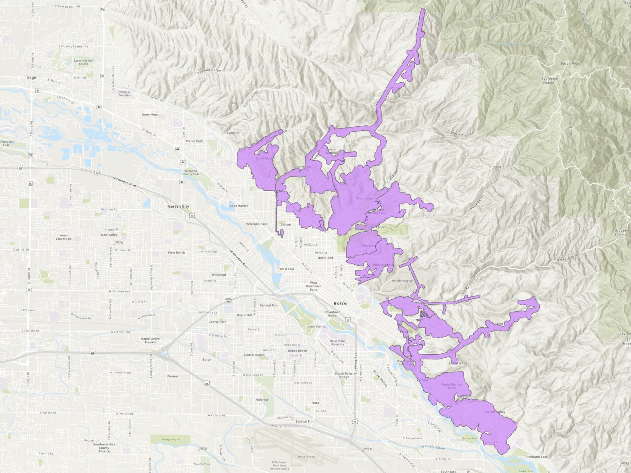 Idaho Power PSPS Outage Map