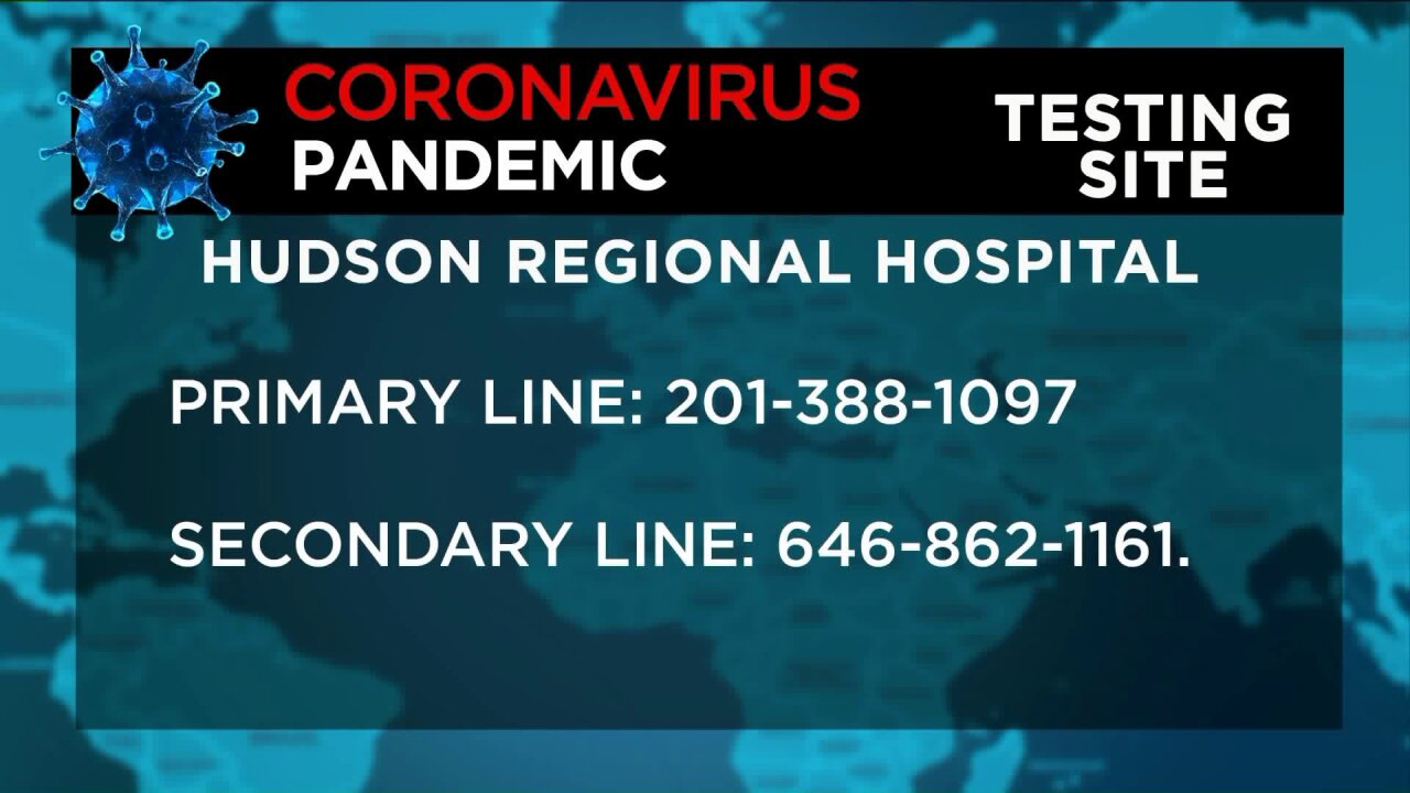 Hudson County COVID-19 testing site information