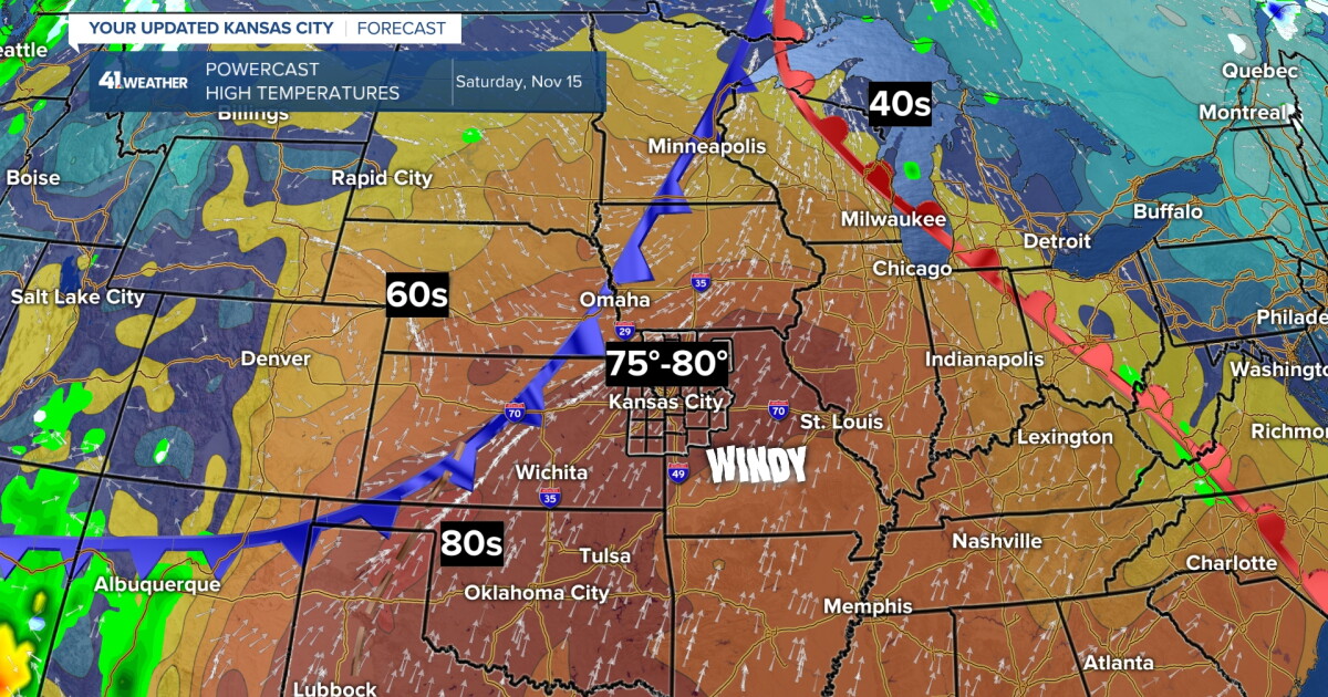 KSHB 41 Weather Blog | Possible run at 80, tracking 1 storm system