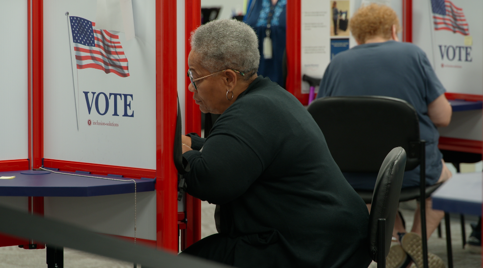Early voters at the Hamilton County Board of Elections in October 2026.