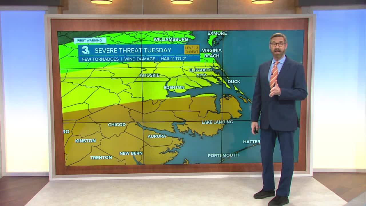 N.C. Gov. declares state of emergency ahead of Tuesday's severe weather