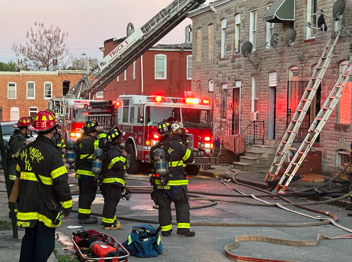 Squatter reported inside vacant Baltimore home before it caught fire