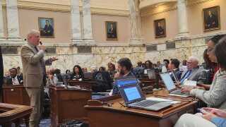 Del. Jason Buckel speaks on amendment on House floor