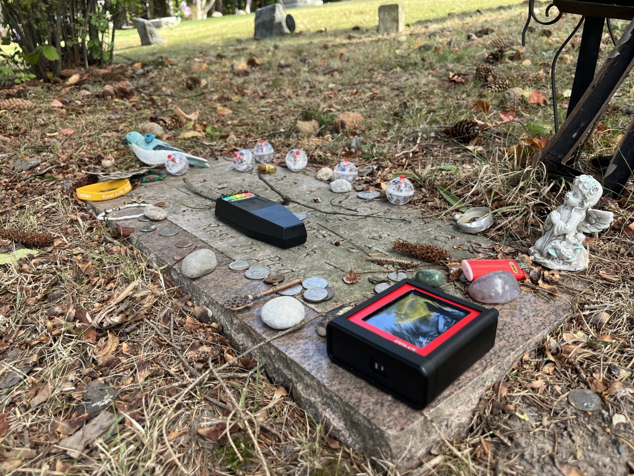 Ghost Hunting Gear on McMillian Grave