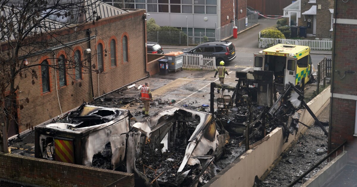 Jewish charity's ambulances set on fire in suspected antisemitic attack