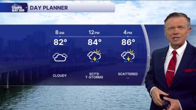 Forecast: Higher rain coverage today, mostly cloudy