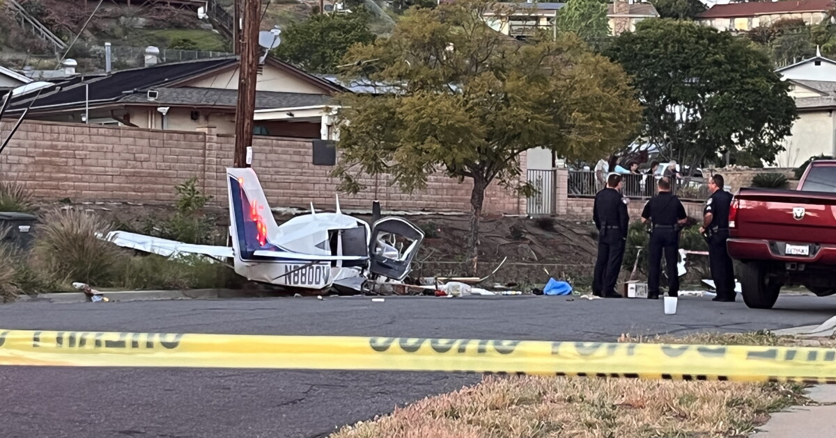Pilot hospitalized after plane crashed near Gillespie Field - Vimarsana News