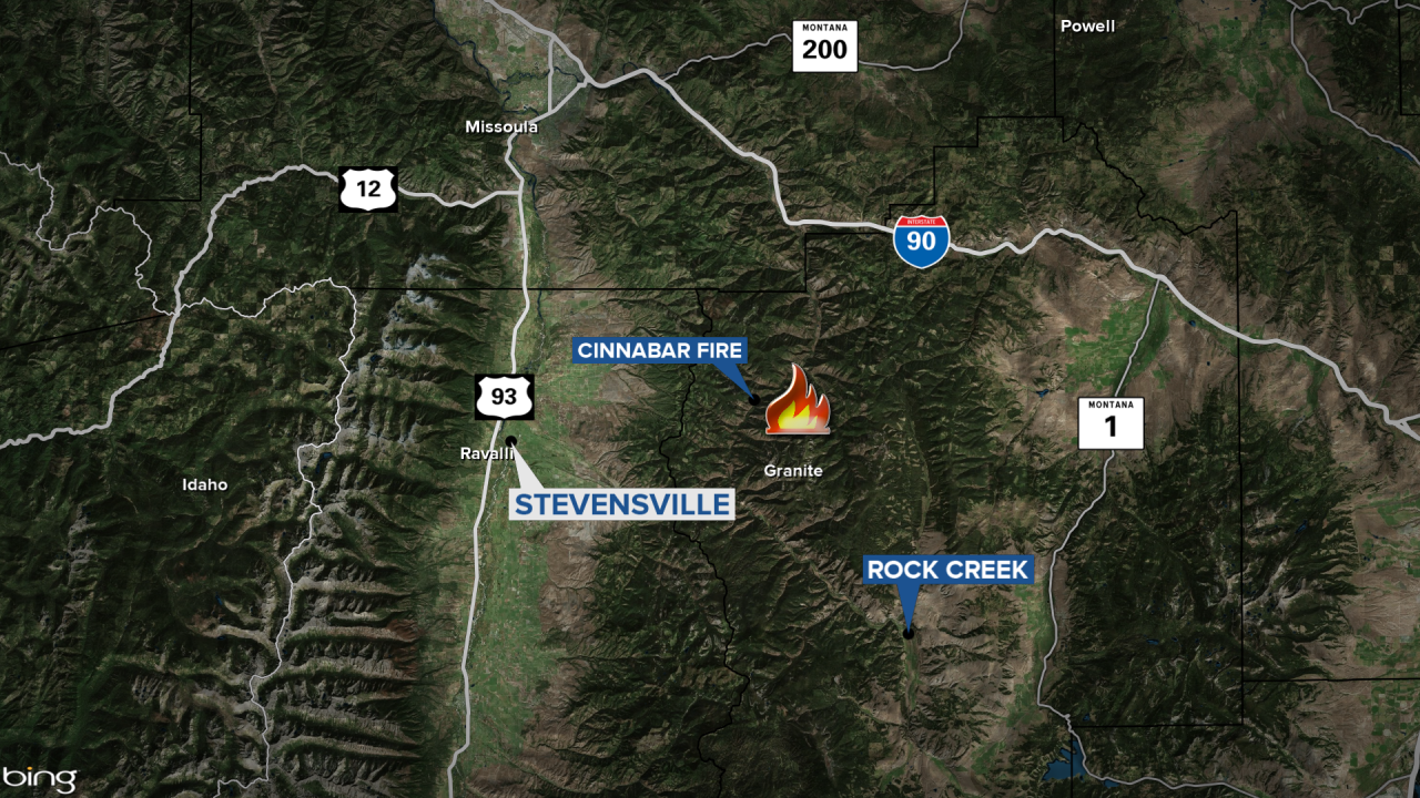 Cinnabar Fire Map