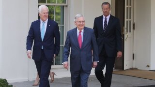 Sen. John Cornyn, Sen. Mitch McConnell and Sen. John Thune