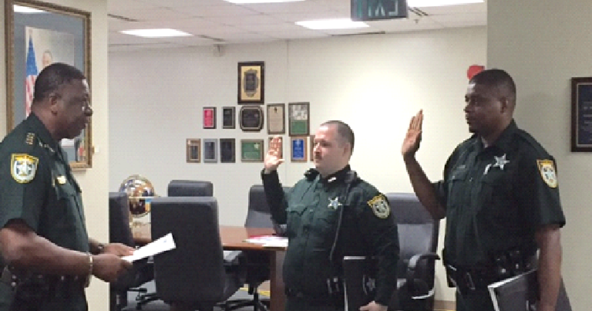 Gadsden County Sheriff Swears in Two New Deputies