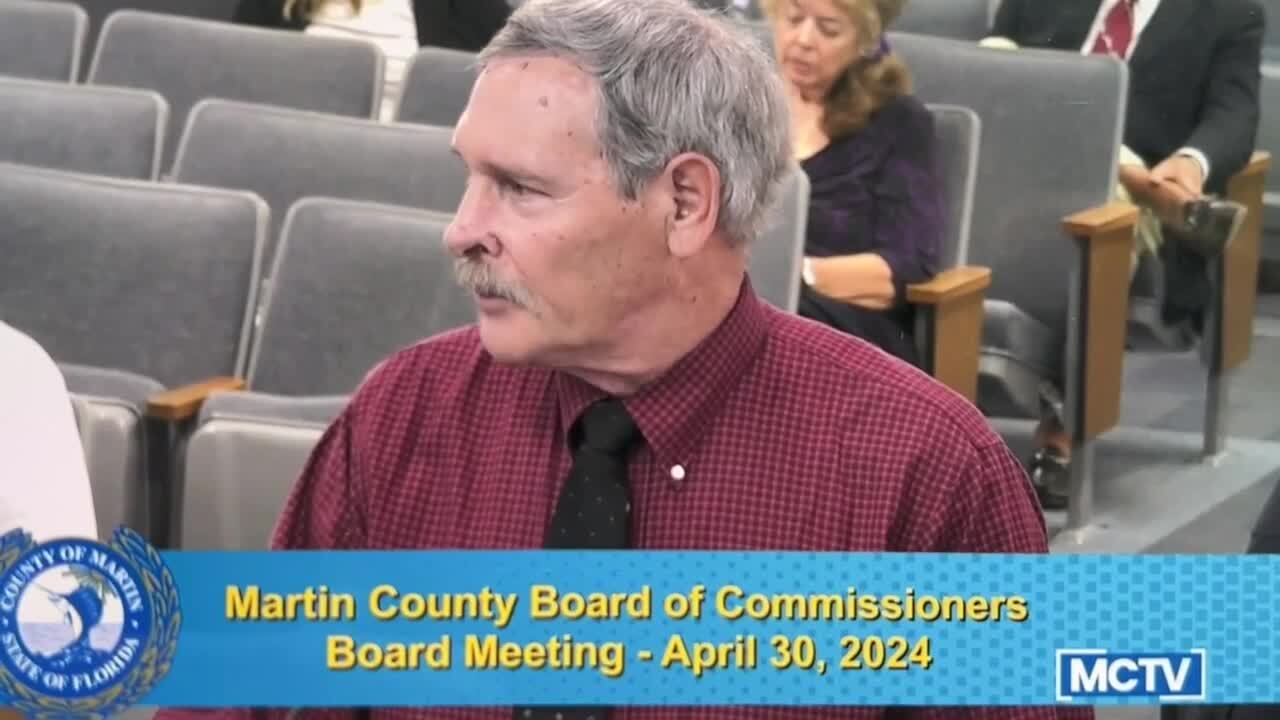 Greg Braun with Guardians of Martin County is among environmentalists opposed to the development in western Martin County. April 30, 2024