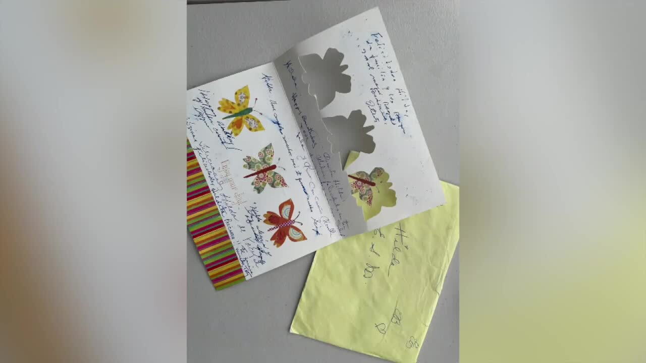 Hilda Noriega birthday card from her prayer group 2 weeks before Surfside condo collapse
