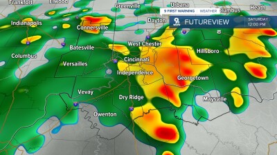 Saturday storms