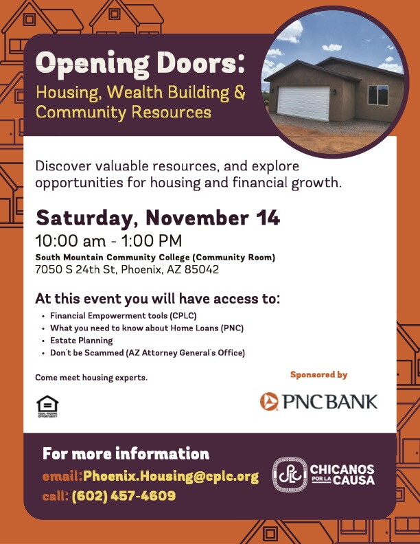 Chicanos Por La Causa Housing Resource Event
