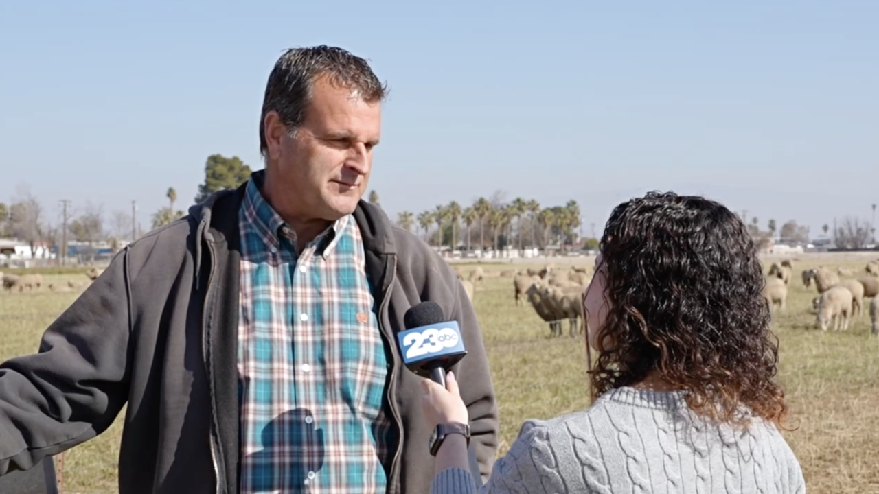 Neighborhood Reporter Avery Elowitt interviewing John Goyeneche, owner of J Goyeneche Sheep LLC