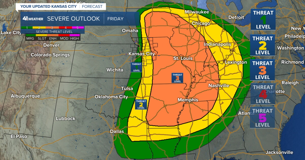 Weather Blog: Detailing Kansas City's severe weather threat for Friday