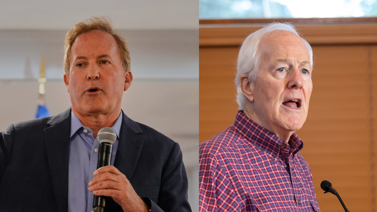 Cornyn Paxton Texas GOP Senate race