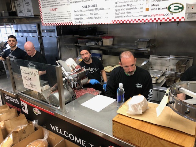 Slyman's on St. Patrick's Day, March 17, 2020.