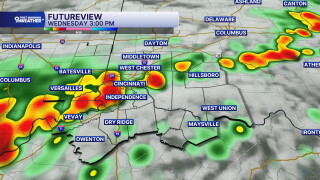 Storms by 3 p.m.