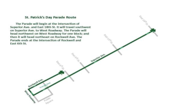 2026 St. Patrick's Day Parade route