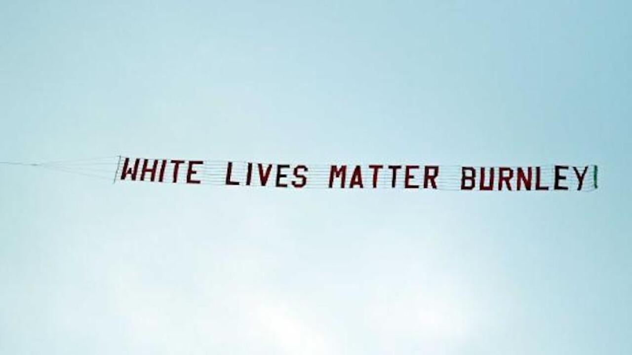Soccer team condemns fans that flew 'White Lives Matter' banner during match