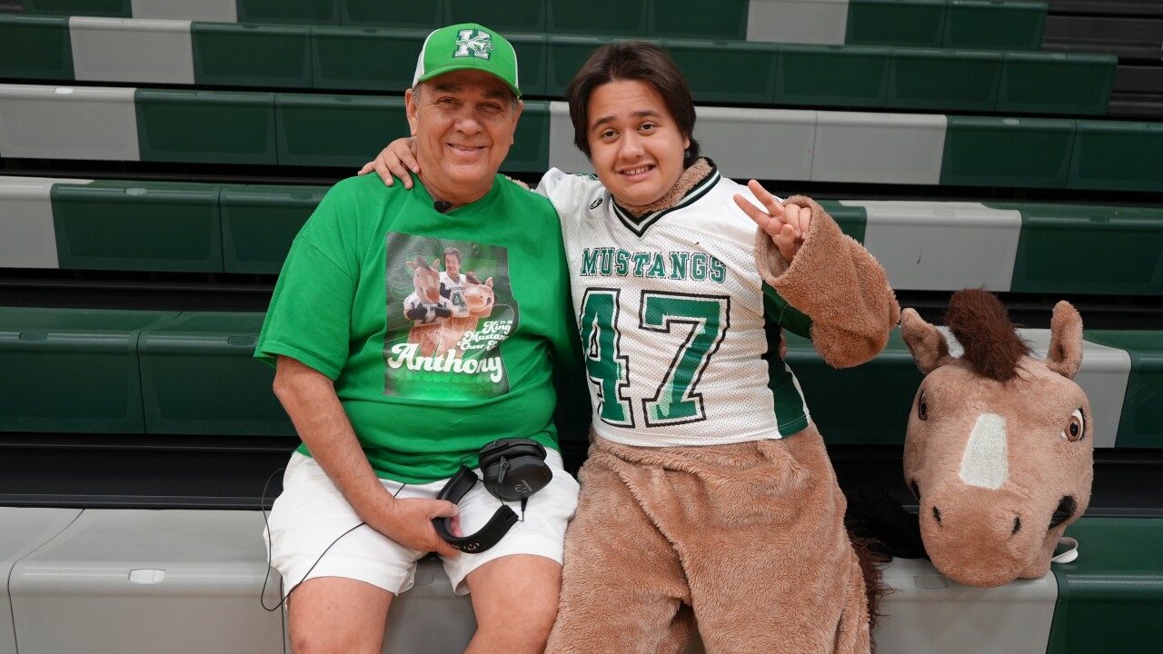 King Mustangs' mascot Anthony Lopez bridges gap between autism and school spirit