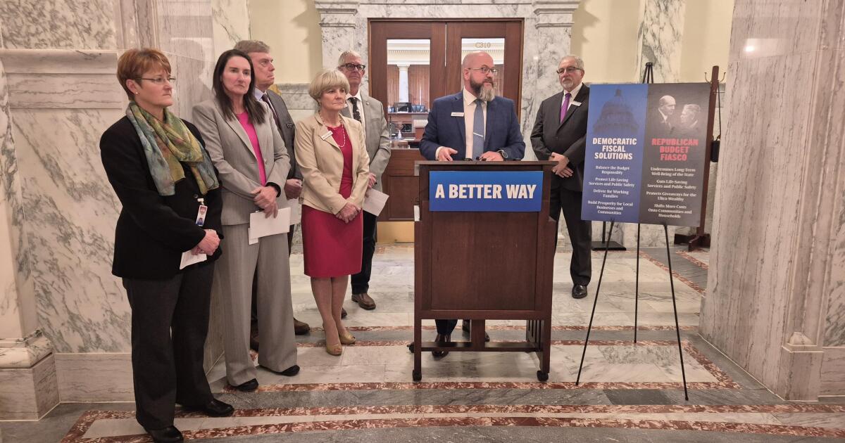Idaho Democrats hold press conference on potential budget solutions