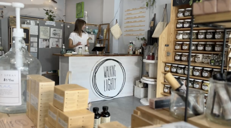 Walking Lightly store, a zero-waste refillery in Detroit.