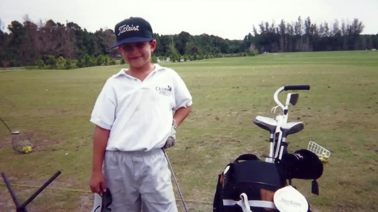 Brooks Koepka as child at Okeeheelee Park