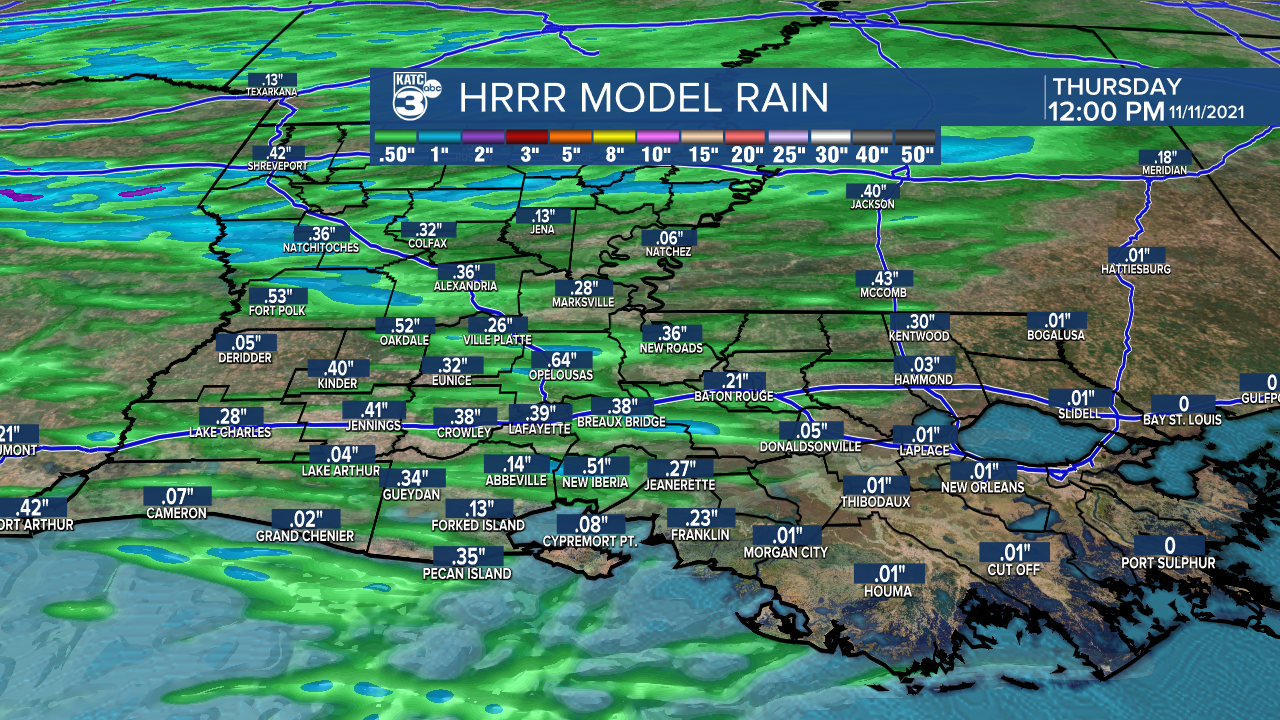 Extended HRRR Accumulation Acadiana.png