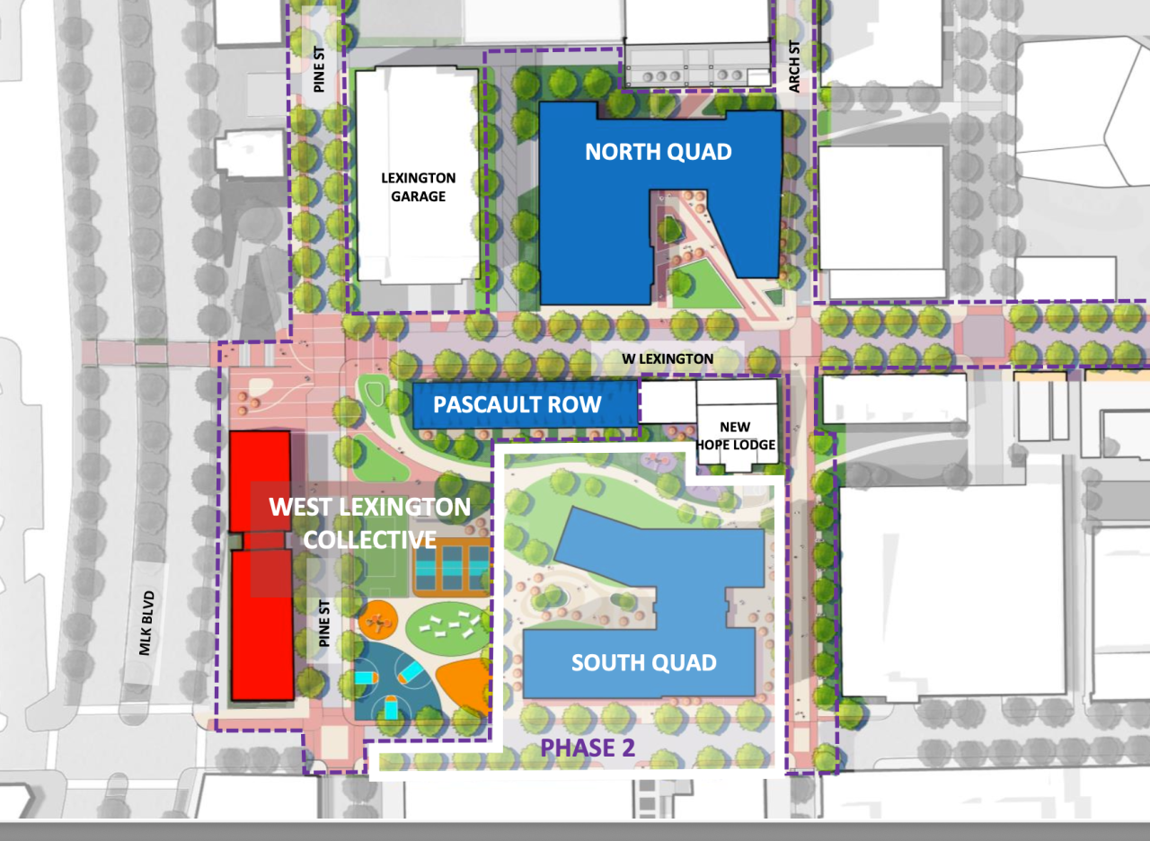 Reference Map West Lexington Corridor Project UMB