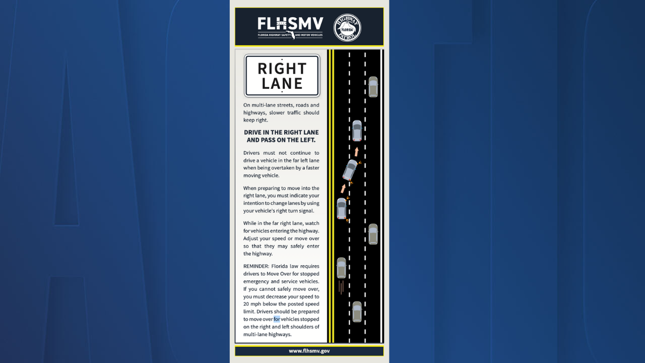 Proposed Florida bill could mean changes to using the left lane