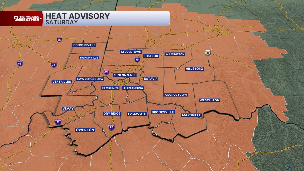 Heat Advisory Saturday