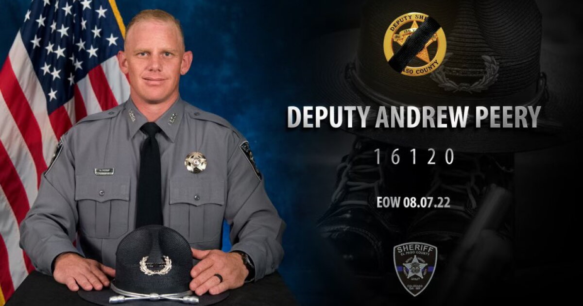 Remembering El Paso County Sheriff's Office Deputy Andrew Peery one year later - Vimarsana News