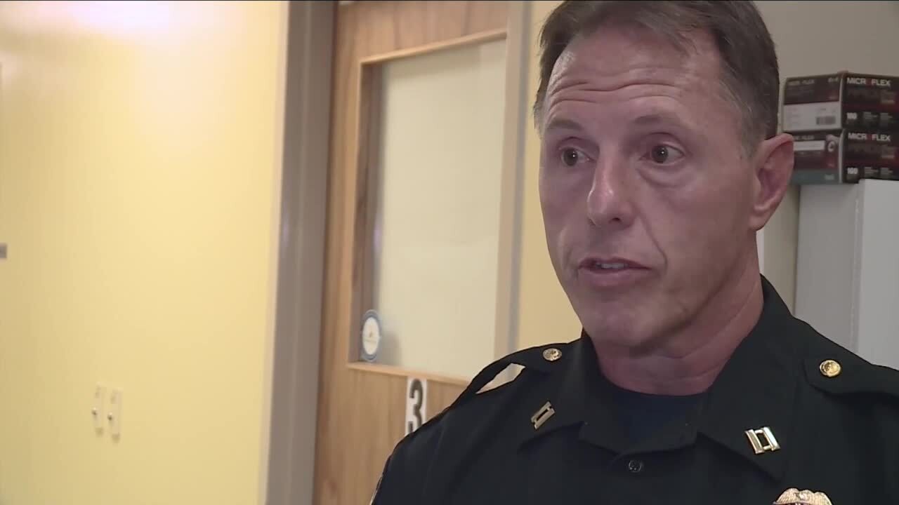 West Palm Beach police Capt. Brian Kapper listens to concerns about dangerous drivers