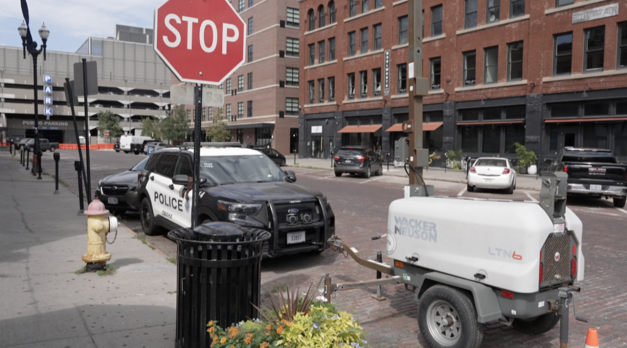 Omaha Police car Old Market 083126