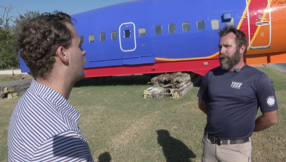 New aircraft training prop elevates emergency response preparation at Texas A&M's Disaster City