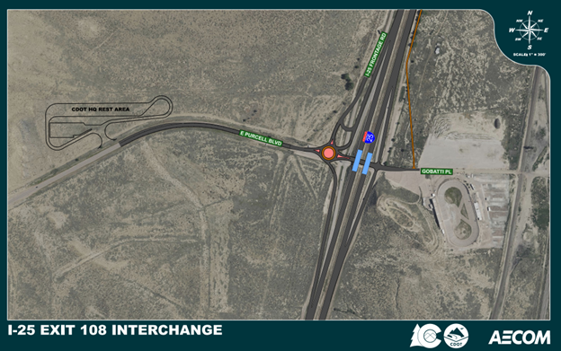 Proposed Design I-25 at Purcell Boulevard Exit