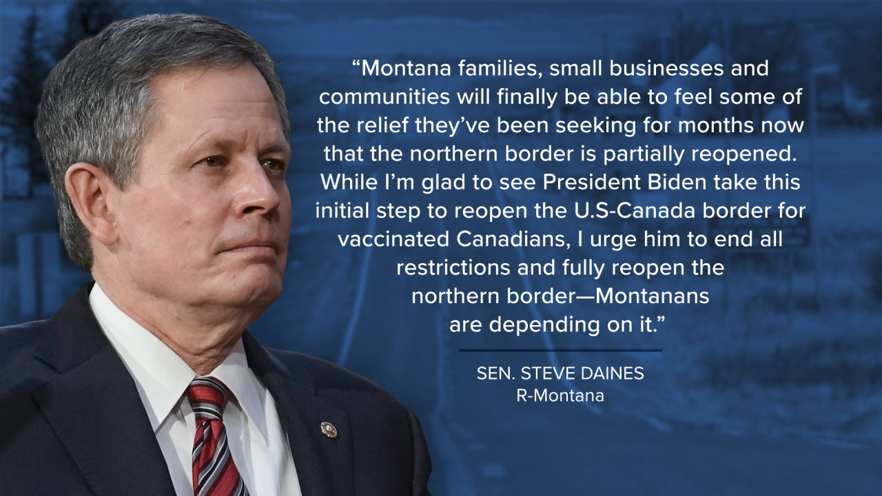 Daines Canada Border