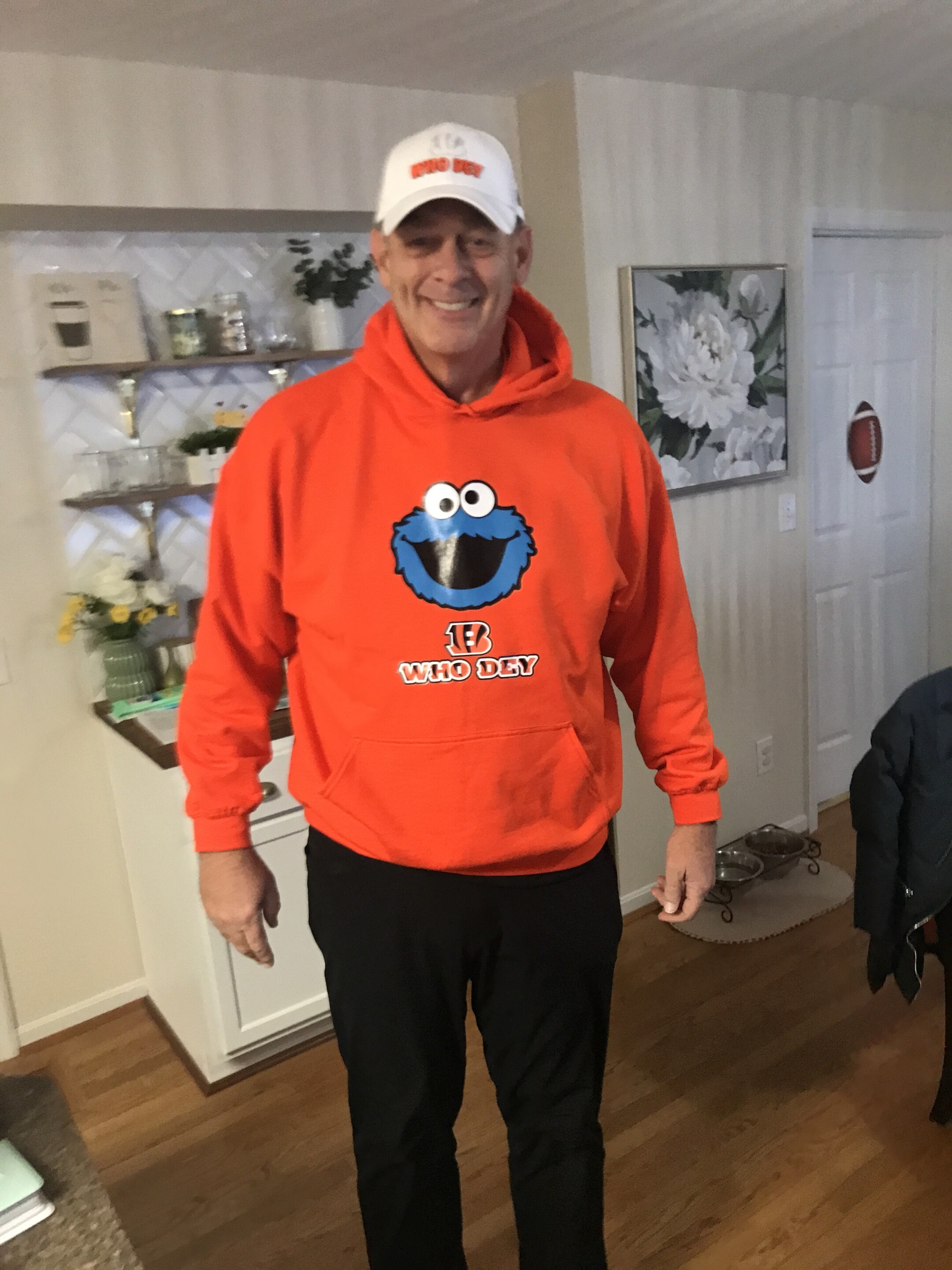 Bengals season ticket holder 'The Cookie Man' celebrates a little