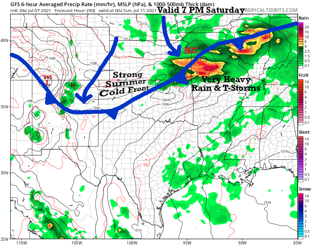 7 PM Saturday Forecast