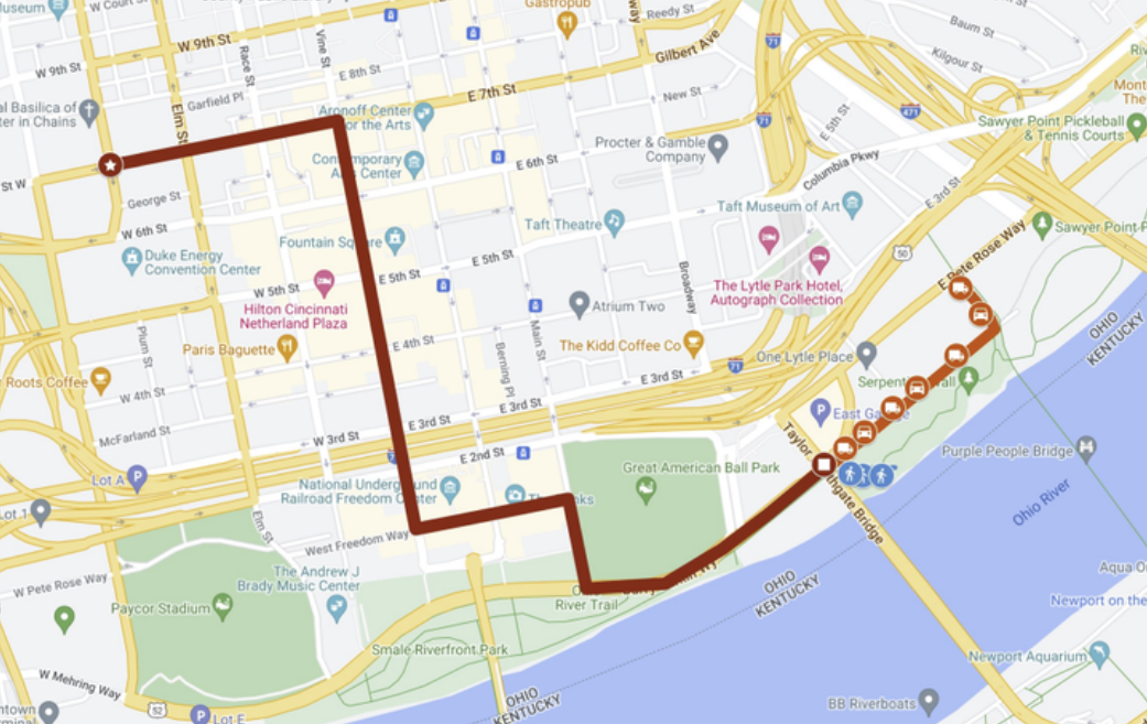 Cincinnati Pride Parade 2024 Route