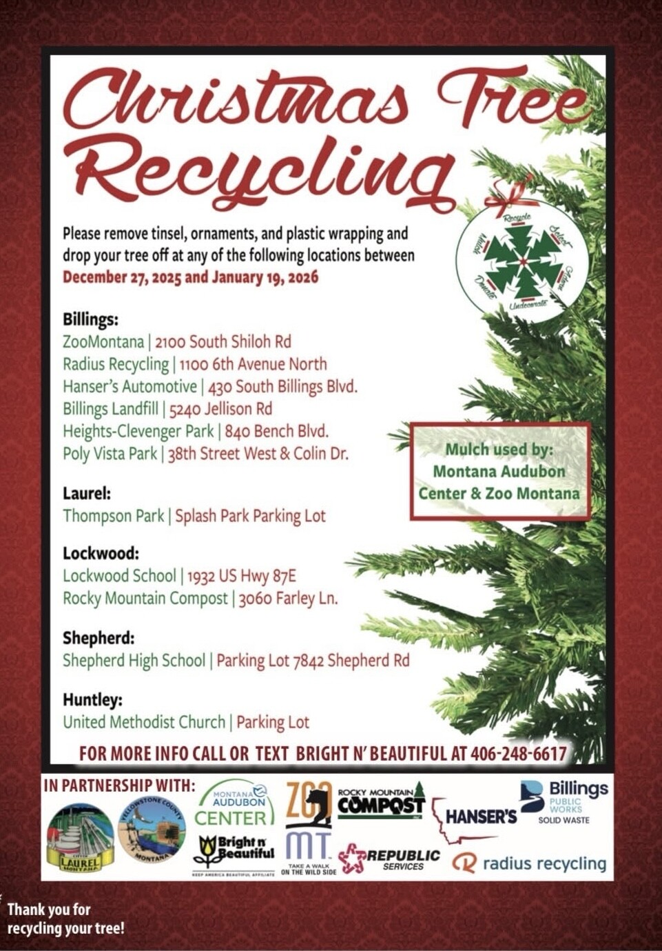 Information about tree recycling