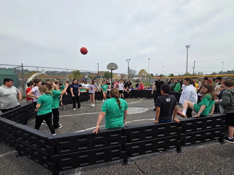 first game in the new GaGa ball pit
