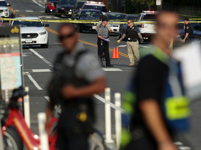 Photos: Shooting at practice for Congressional Baseball Game