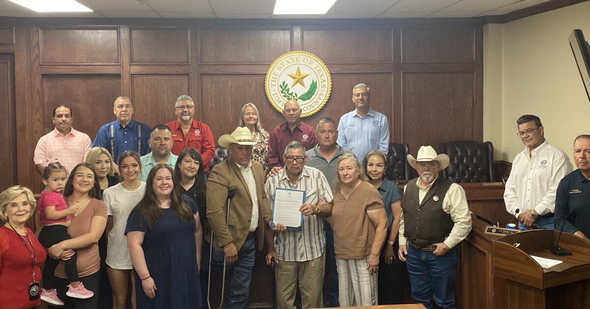 Commissioners honor decades of service by late Constable Frank Davila Jr.
